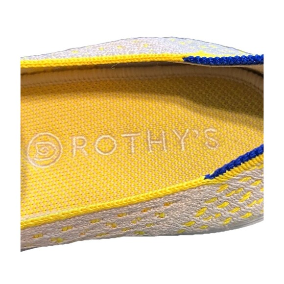 Rothy’s Original Slip On Sneaker Sunshine Honeycomb Yellow Retired Womens Size 7 - Picture 13 of 15